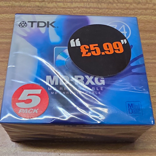 Tdk rxg recordable minidisc - tdk,