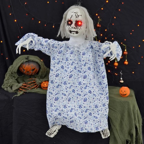 Light scary doll red eyes - light, up