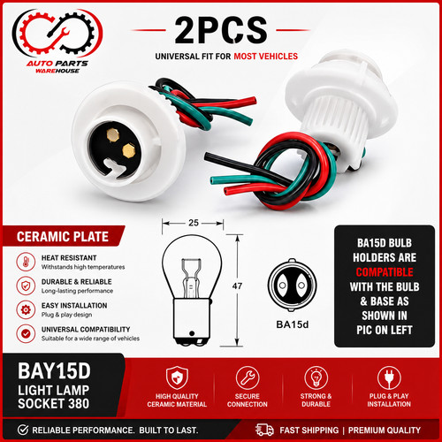 Universal bay15d car bulb - 2x,