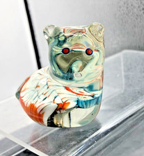Small Glass Cat Paperweight