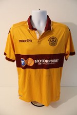Motherwell FC Macron Matchworn Home Shirt Size Large