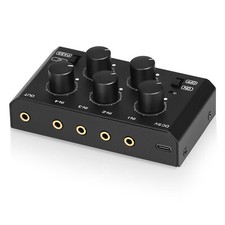 Mini 4 Channel Audio Mixer for