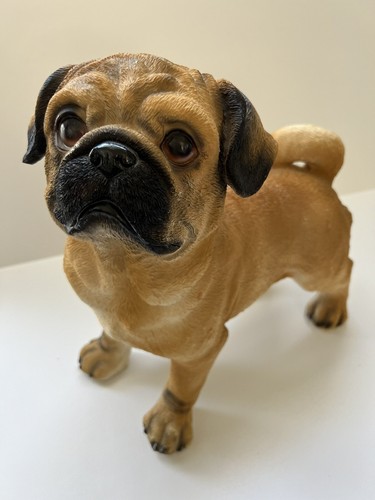 Large pug dog statue resin - statue,