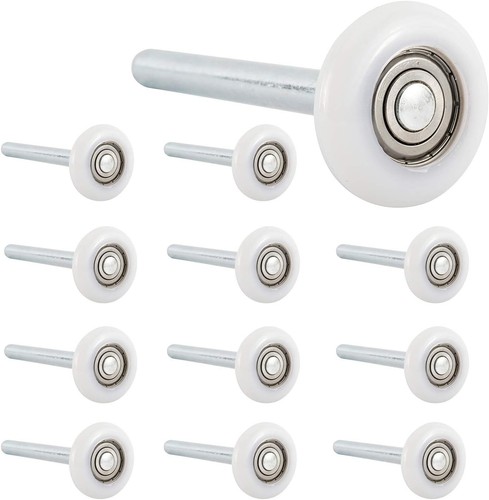 Quiet garage door rollers - door,