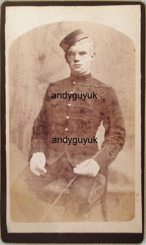 Cdv military soldier antique - cdv,