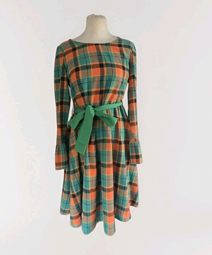 Vintage style plaid midi - vintage,