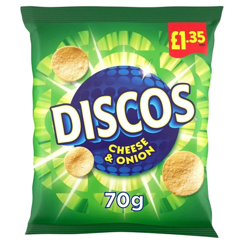 Discos cheese onion crisps - discos, &