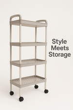 Rolling Storage Trolley 4 Tier