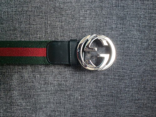 Gucci canvas belt - canvas, green