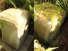Antique c1765 Georgian Stone Pillar Column Garden Posts Architectural Salvage