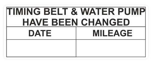 Timing belt water pump - &,