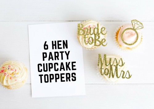 Hen party cupcake topper - party,