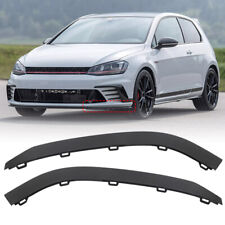 1 Pair Front Bumper L + R Spoiler Molding Trim For VW Golf MK7 GTI 2013-2017