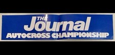 Vintage The Journal Autocross Championship Rally Sticker Decal 56x12.5cm Rare