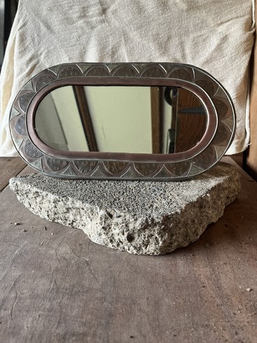 Vintage moroccan brass - vintage, oval