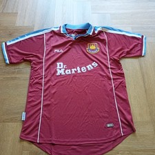 West Ham Fila Retro Shirt Size