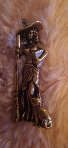 Brass vintage look witch - vintage,