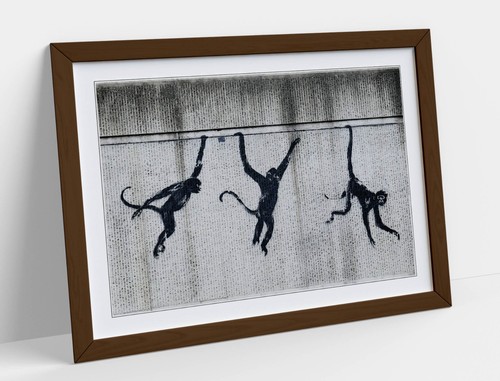 Banksy three monkeys london - banksy,