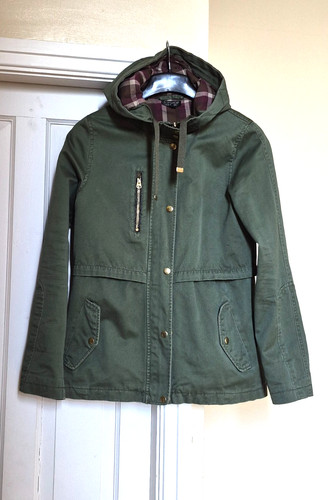 Topshop green cotton - cotton, hooded