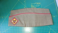 VINTAGE 1960'S US BOY SCOUT GARRISON CAP WITH DIAMOND PATCH ,BOY SCOUT HAT
