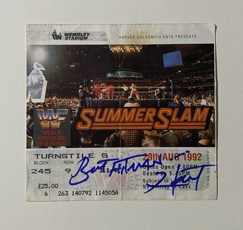 Wwe bret hart - wwe, signed