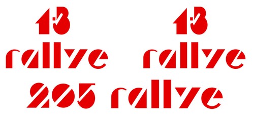 Logo set and 205 - 1.3, for