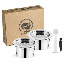 2PK Coffee Capsule Pod Reusbale For K-FEE CBTL Starbucks Verismo Espresso Brewer