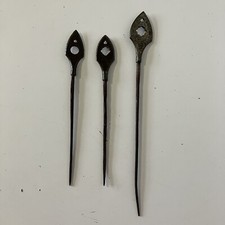 Antique Japanese Samurai Arrowheads Arrows Metal Yanone Etched Signed 