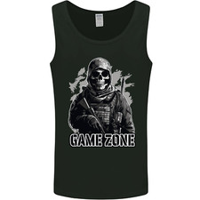 Game Zone Special Forces Video Game Skull Mens Vest Tank Top