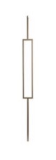 Gold metal staircase spindle - gold,