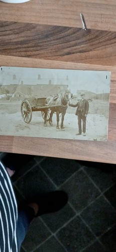Rppc vintage postcard slum - vintage, postcard.