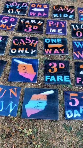 Fairground funfair signs - fairground,