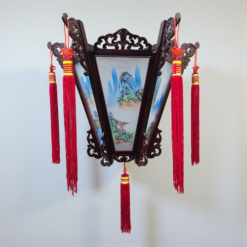 Chinese palace wooden wall - wooden,