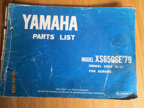 Yamaha 650se genuine parts - xs,