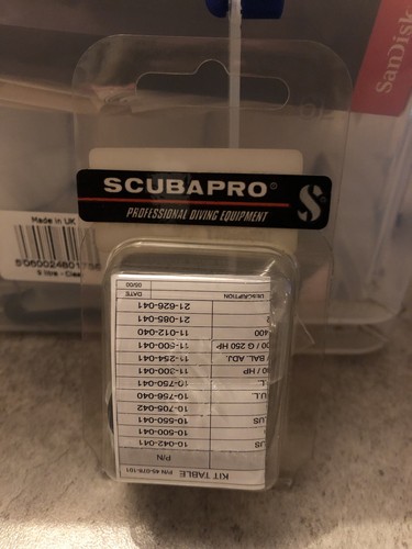 Scubapro service kit mk10 not - scubapro,
