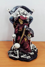 Santa Muerte in Red Gown with