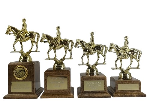 Personalised gold horse riding - gold,