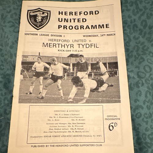 Hereford utd merthyr tydfil - hereford, v