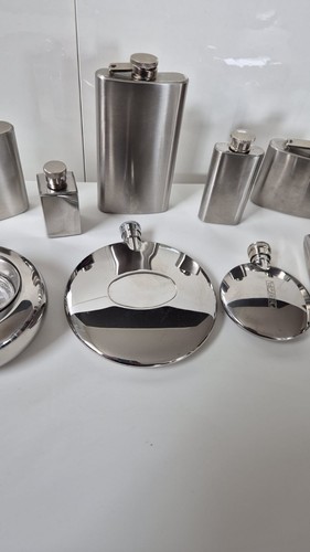Hip flask job - hip, stainless