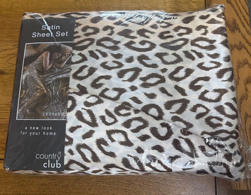 Leopard print satin - leopard,
