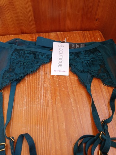 Boutique green lace - m&s, mesh