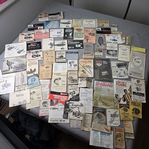 Vintage fishing reel manuals - vintage,