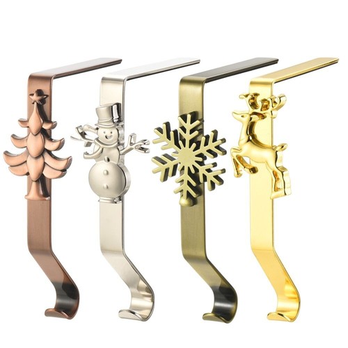 Metal xmas stocking hangers - metal,