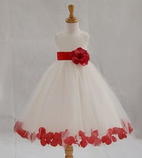 ROSE PETALS Flower Girl Dress