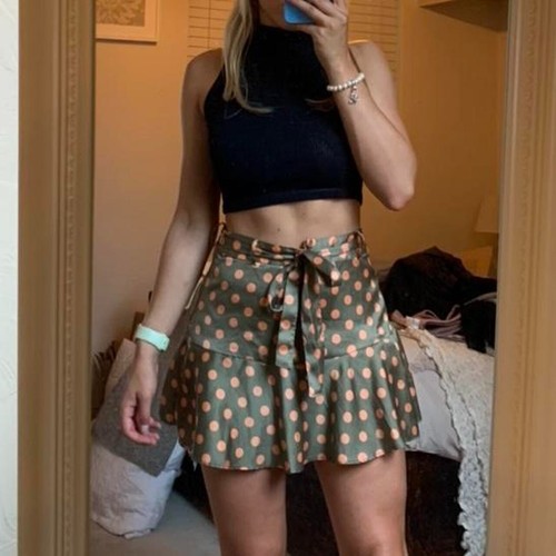 New zara polka dot - new, peach