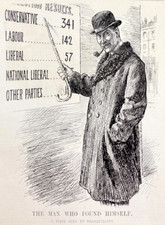 Political cartoon The Man Who