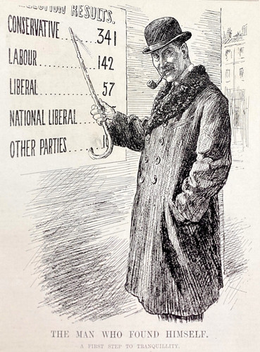 Political cartoon the man - cartoon, who