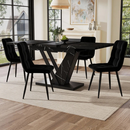 Extendable dining table - extendable,