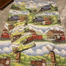 Vintage Horrockses Thomas the Tank Engine Single duvet p/ case & curtains 1986 