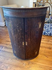 Antique oak corner cupboard